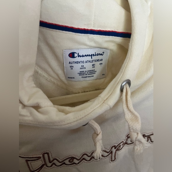Cream champion sweater size 2x - Picture 3 of 5